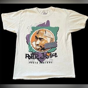 Tupac Shakur 2Pac Tshirt Tee 1993 Poetic Justice Size Large flaw